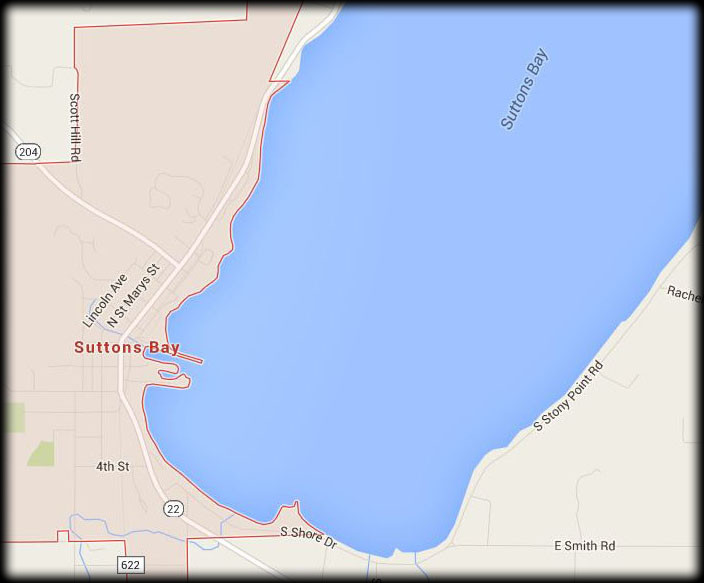 Map of Our Suttons Bay Service Area